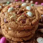 speckled robin egg malted milk chocolate cookies - featured image