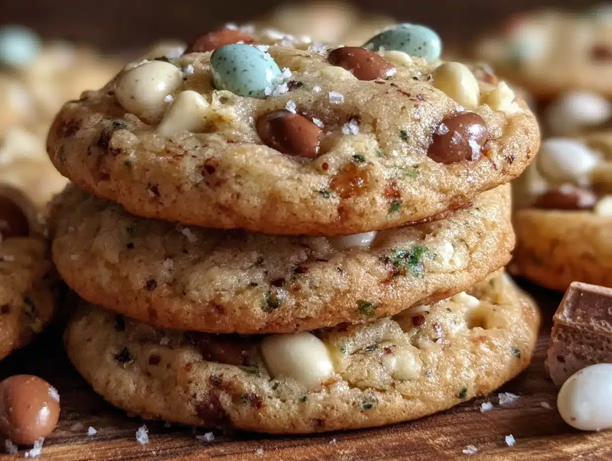 speckled robin egg malted milk chocolate cookies preparation steps