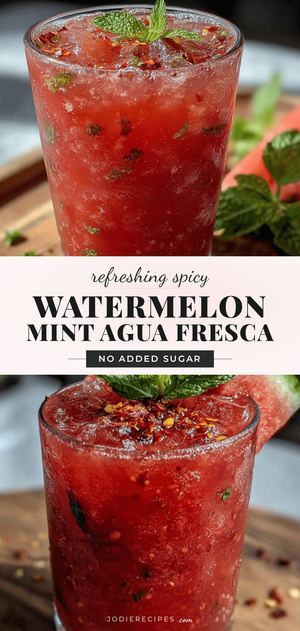 spicy watermelon mint agua fresca recipe