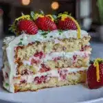 Strawberry Lemonade Layer Cake - featured image