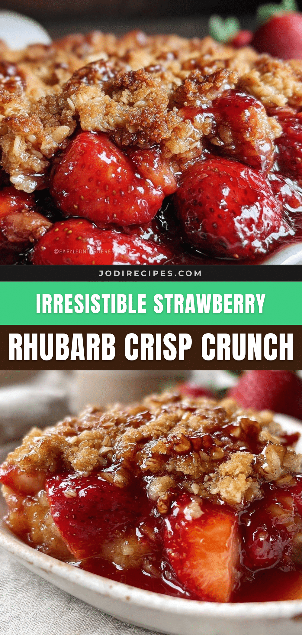 strawberry rhubarb crisp recipe