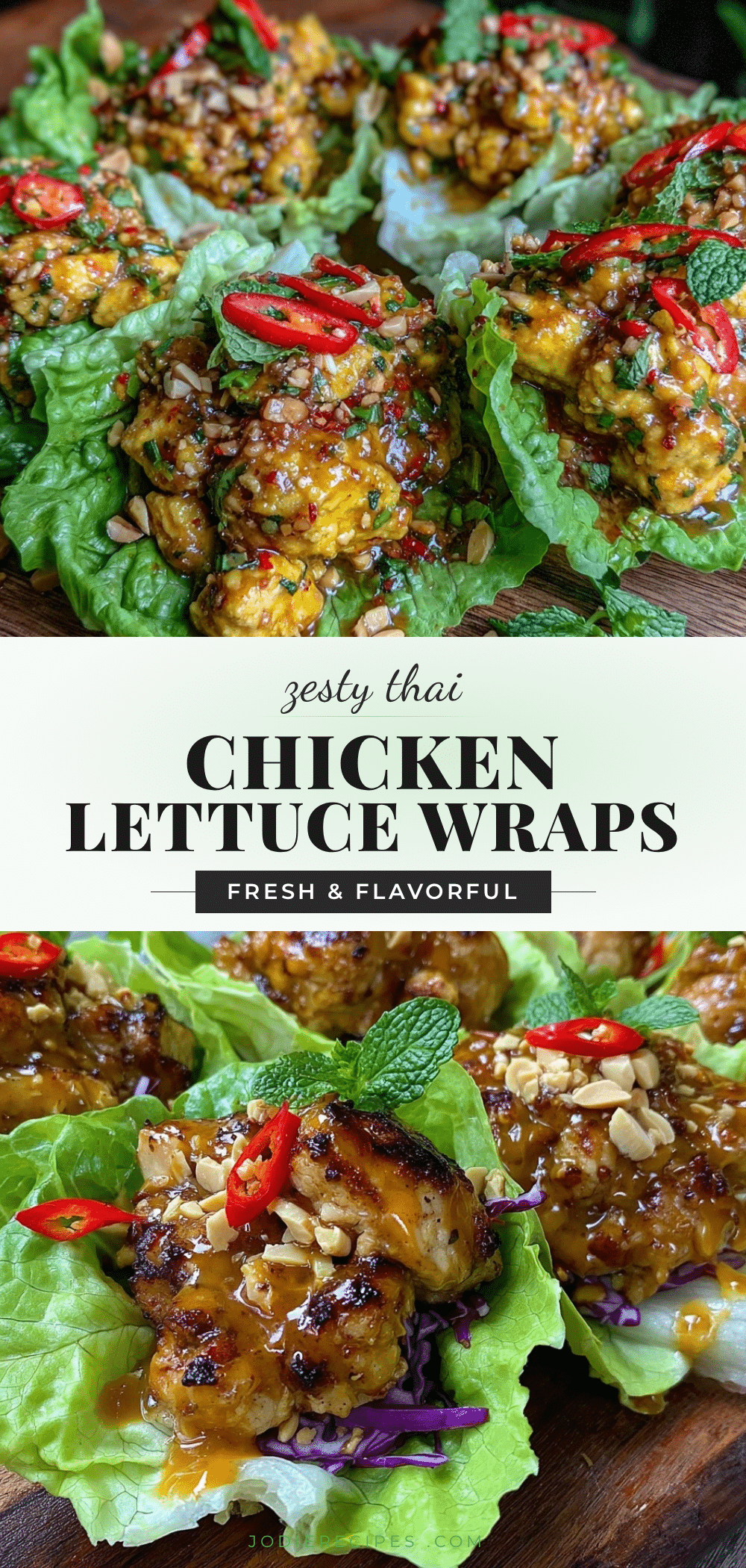 thai lettuce wrap chicken recipe
