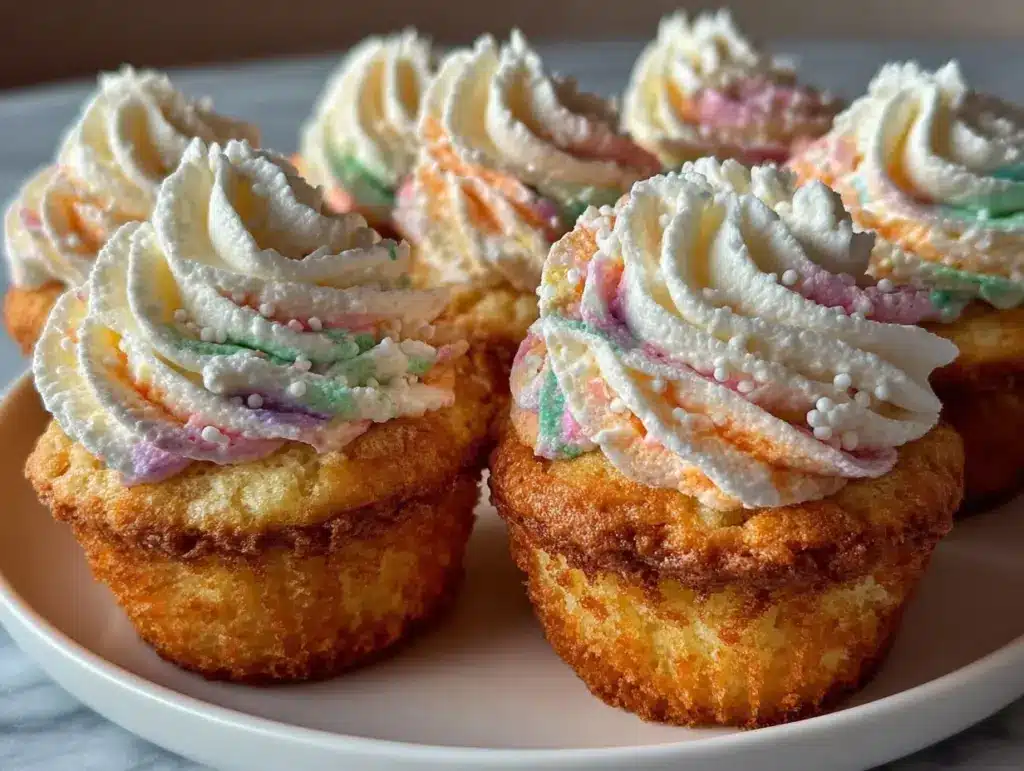 tie-dye vanilla cupcakes - featured image