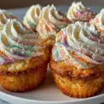 tie-dye vanilla cupcakes - featured image