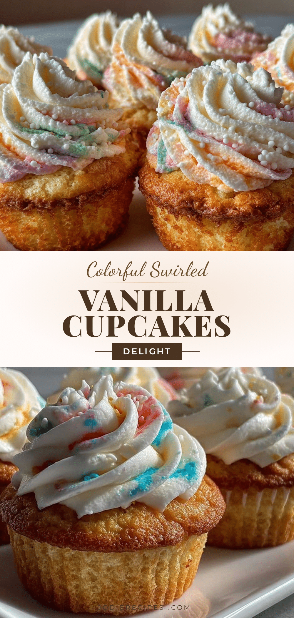 tie-dye vanilla cupcakes recipe