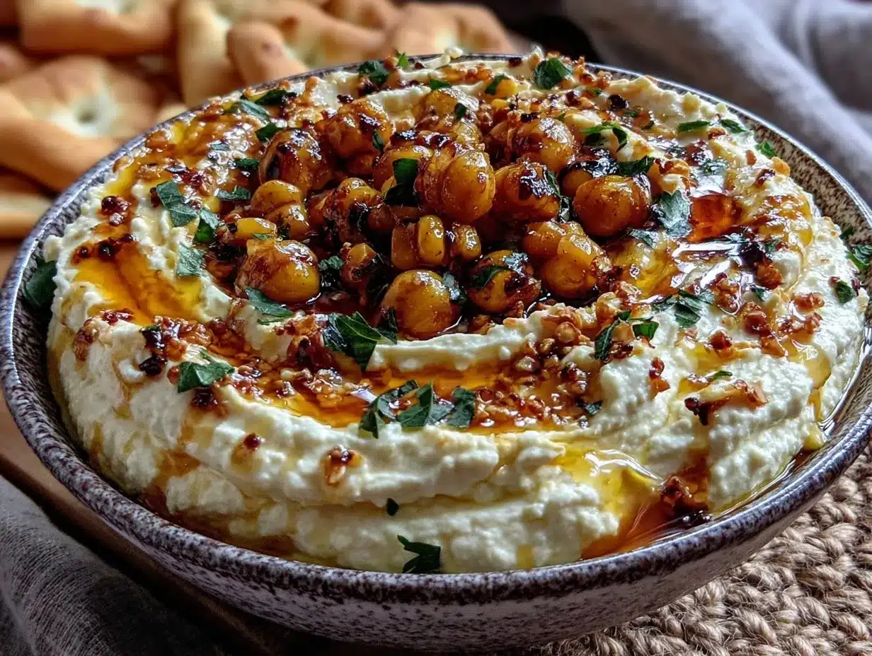 whipped feta dip preparation steps