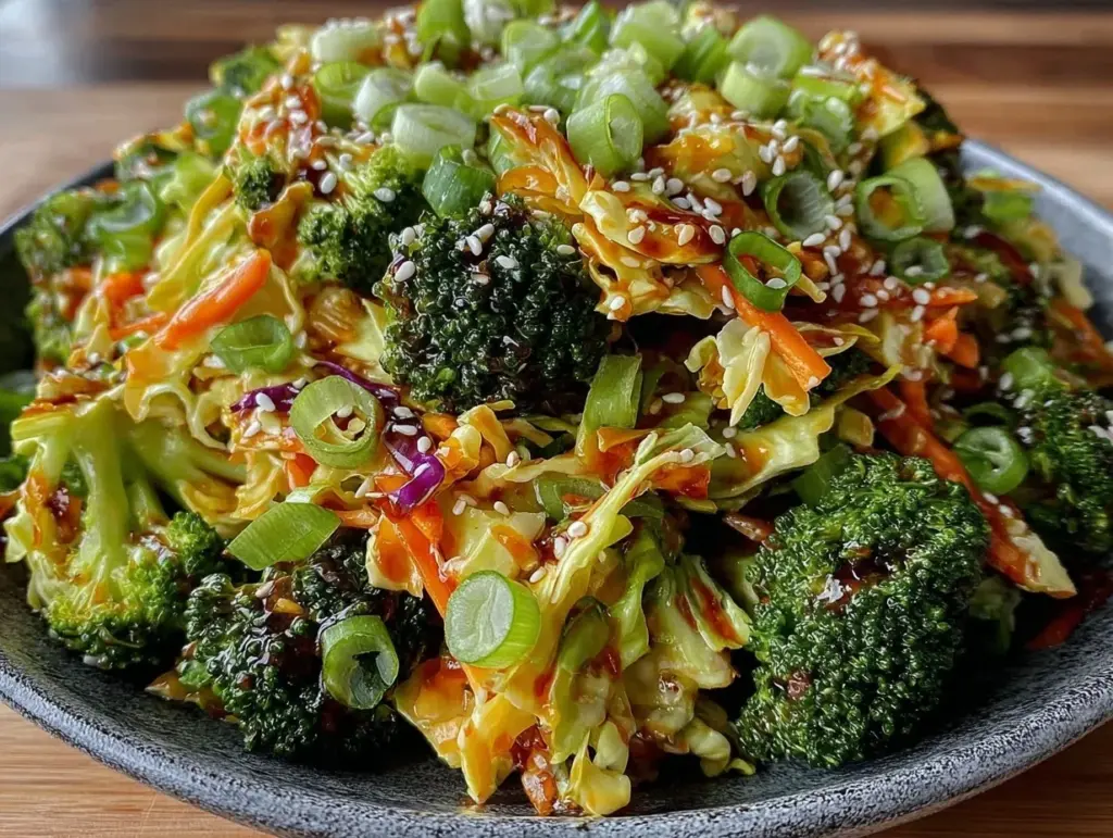asian sesame broccoli slaw - featured image