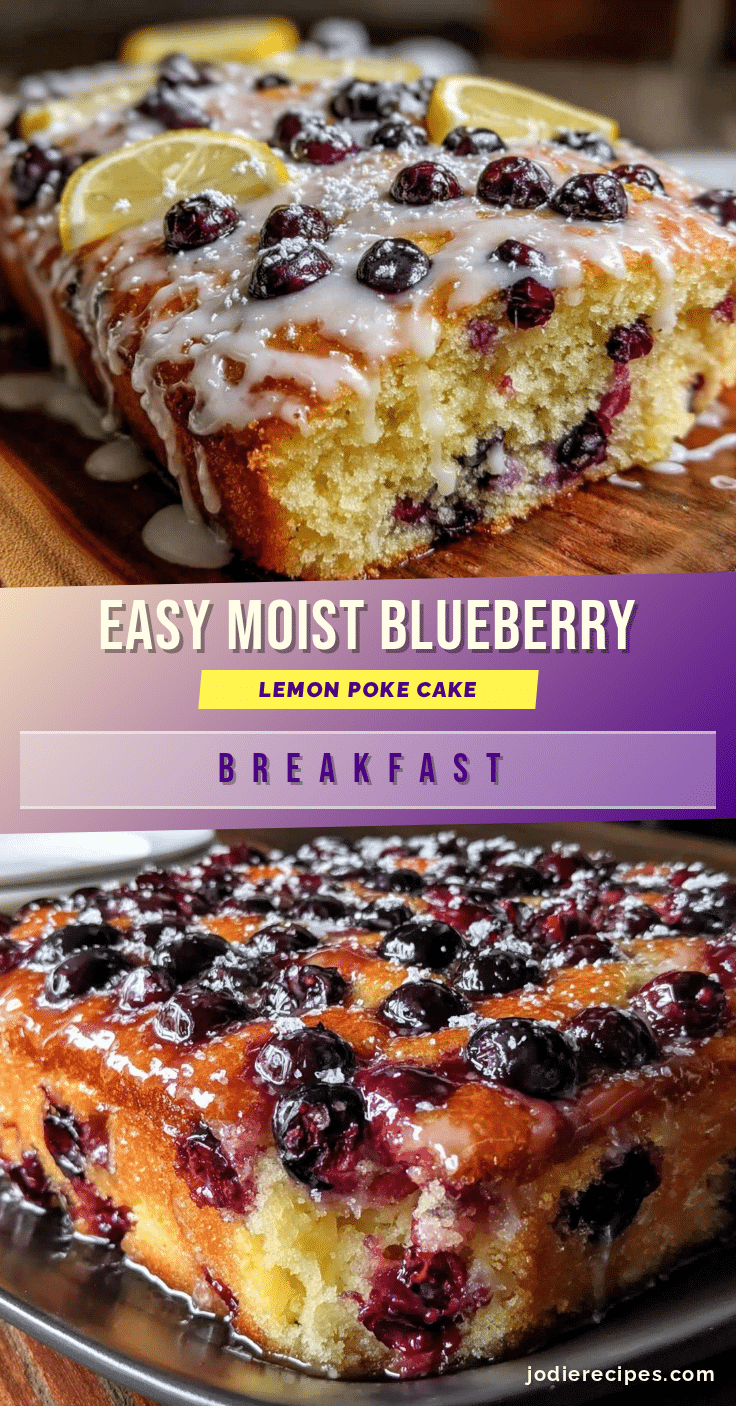 blueberry lemon poke cake recipe