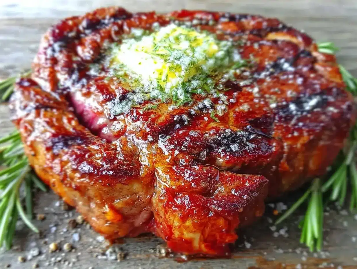 bourbon-glazed ribeye steak preparation steps