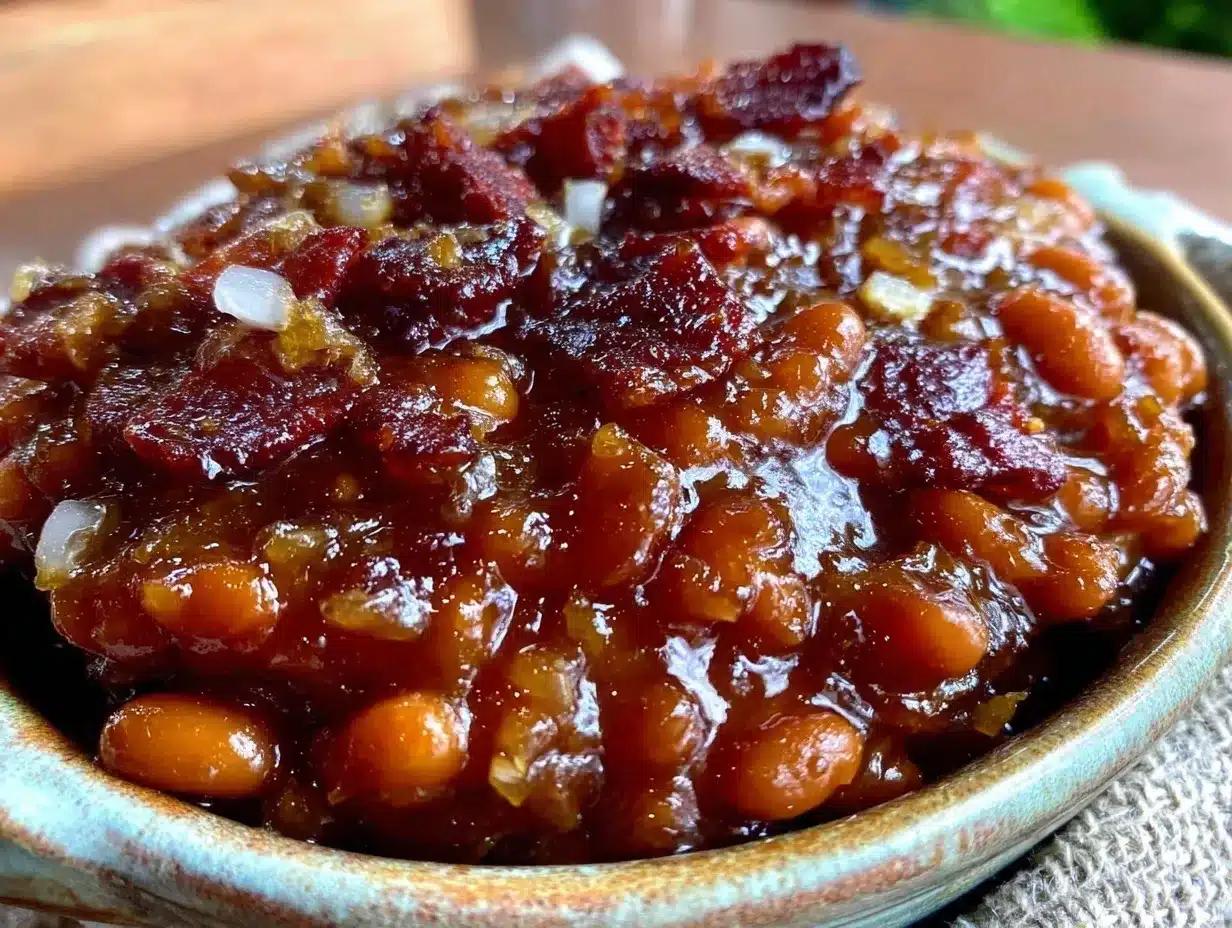brown sugar bourbon baked beans preparation steps