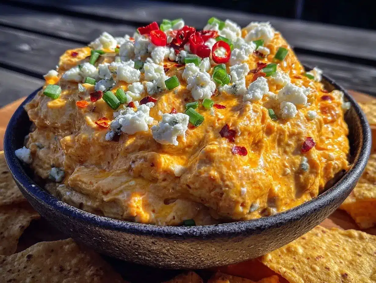 buffalo chicken dip preparation steps