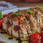 Caprese stuffed chicken breast - featured image