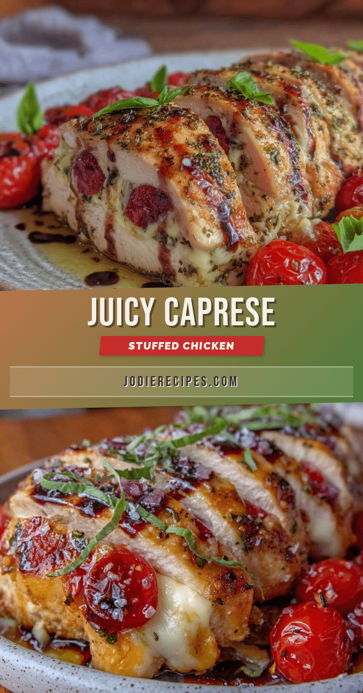 Caprese stuffed chicken breast recipe