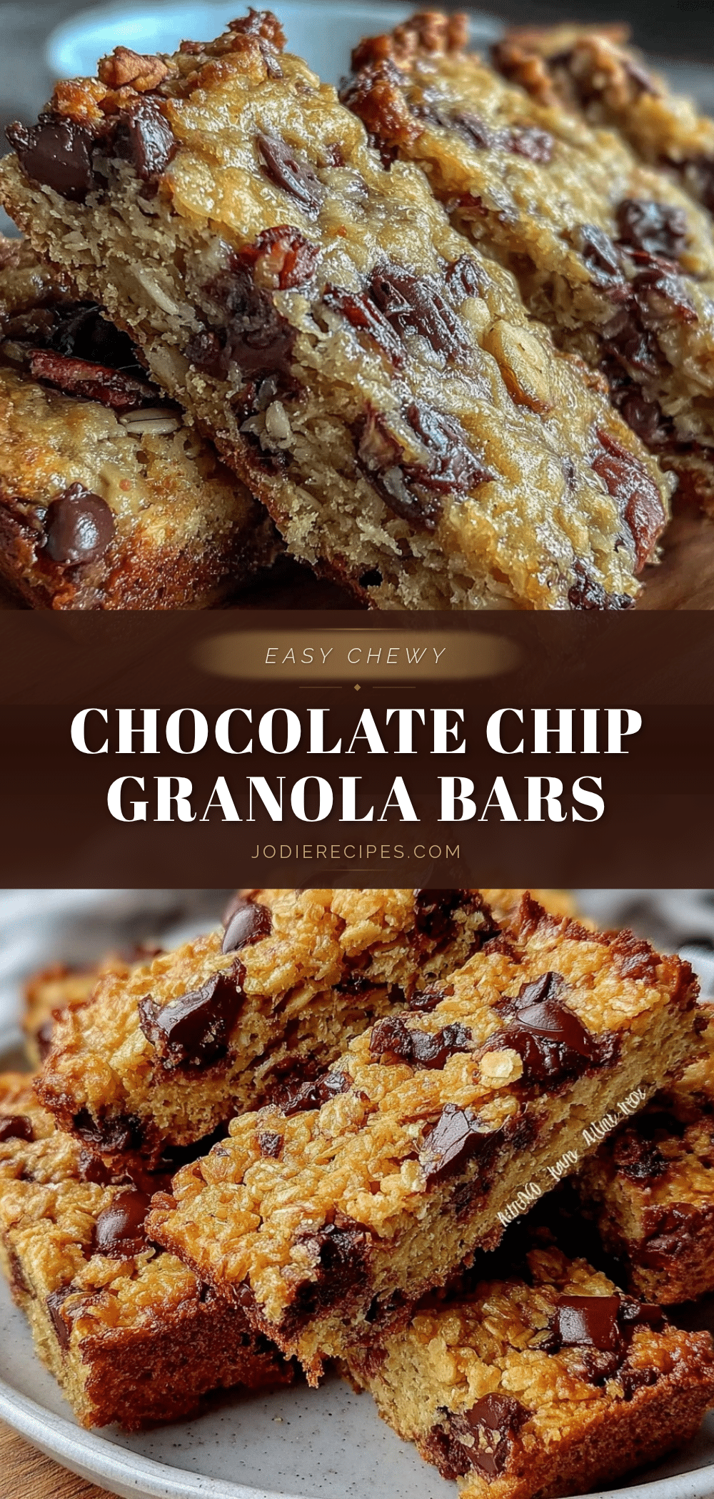 chewy chocolate chip granola bars recipe