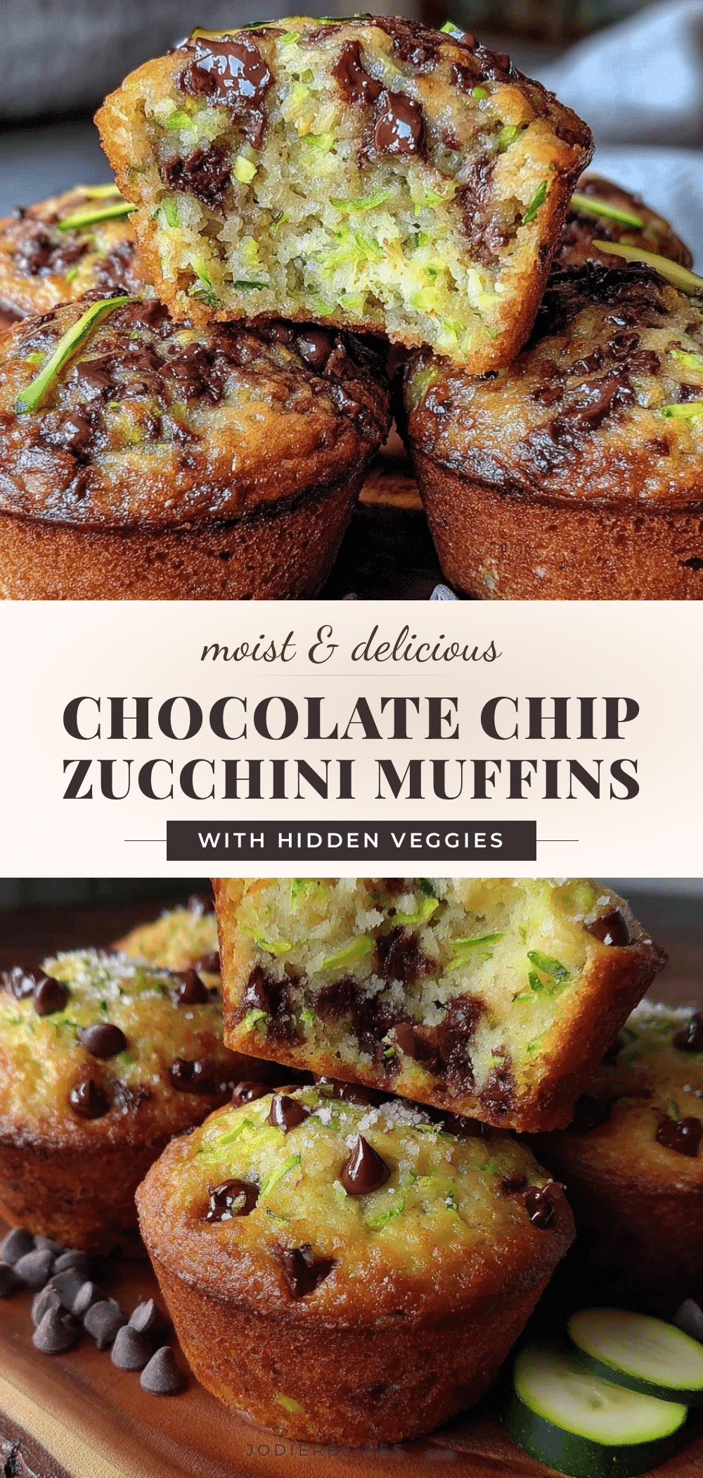 chocolate chip zucchini muffins recipe
