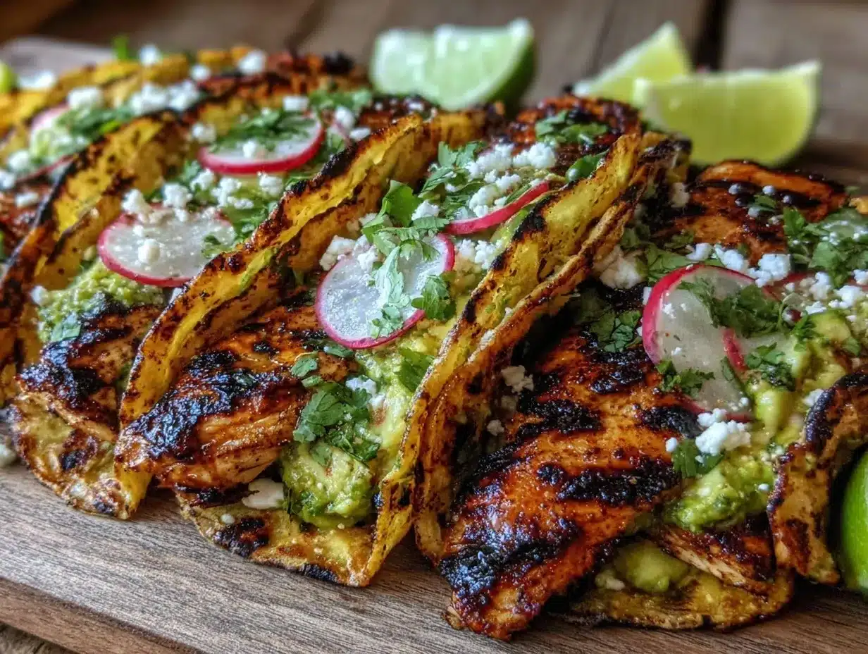 cilantro lime grilled chicken tacos preparation steps
