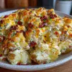 cozy crockpot swamp potatoes - featured image