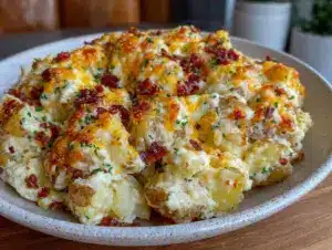 cozy crockpot swamp potatoes - featured image