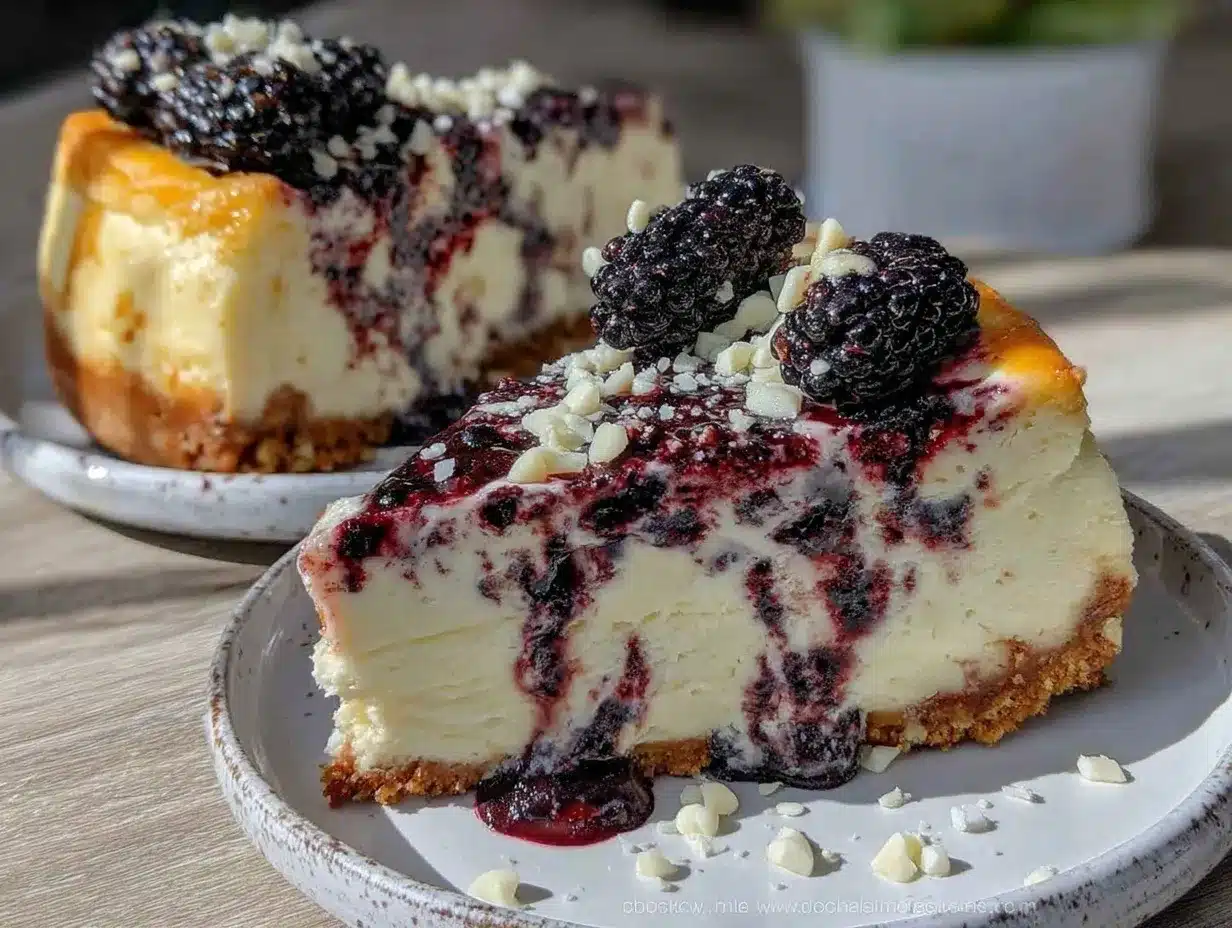creamy black raspberry white chocolate cheesecake preparation steps