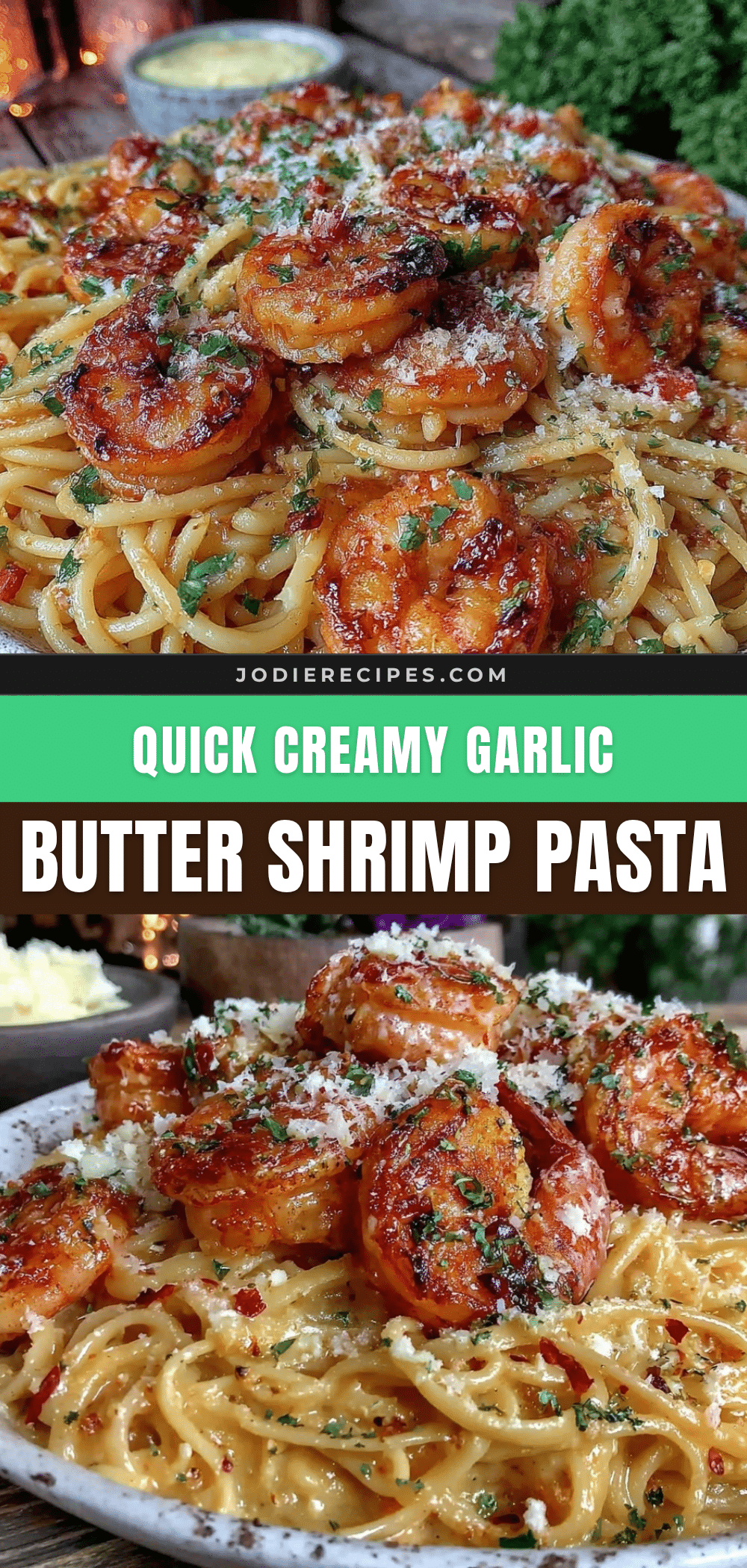 creamy garlic butter shrimp pasta recipe