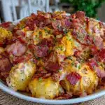 creamy loaded potato salad - featured image