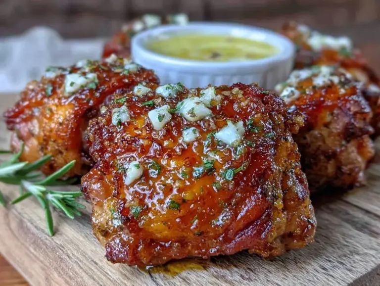 crispy air fryer chicken thighs - featured image
