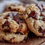 crispy brown butter chocolate chip cookies - featured image
