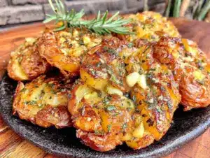 crispy smashed potatoes - featured image