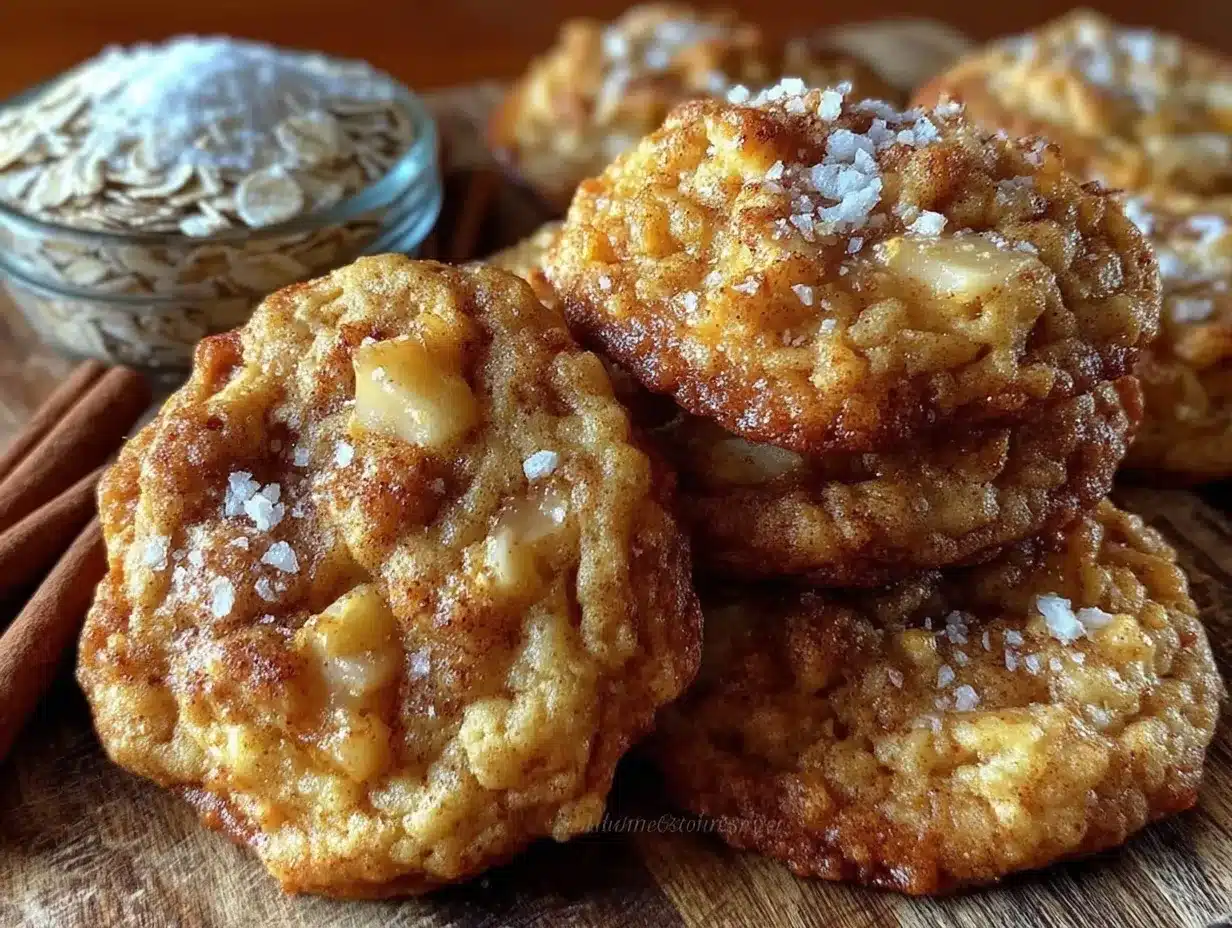 easy chewy apple cinnamon breakfast cookies preparation steps