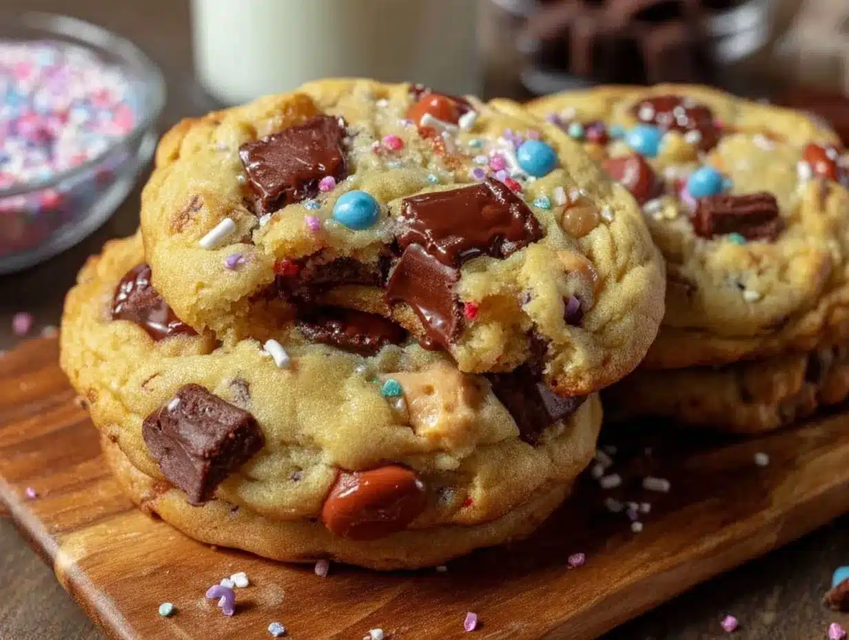 easy chewy back-to-school monster cookies preparation steps