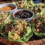 easy crispy pf changs lettuce wraps - featured image