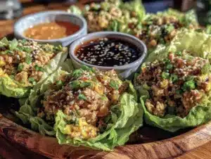 easy crispy pf changs lettuce wraps - featured image