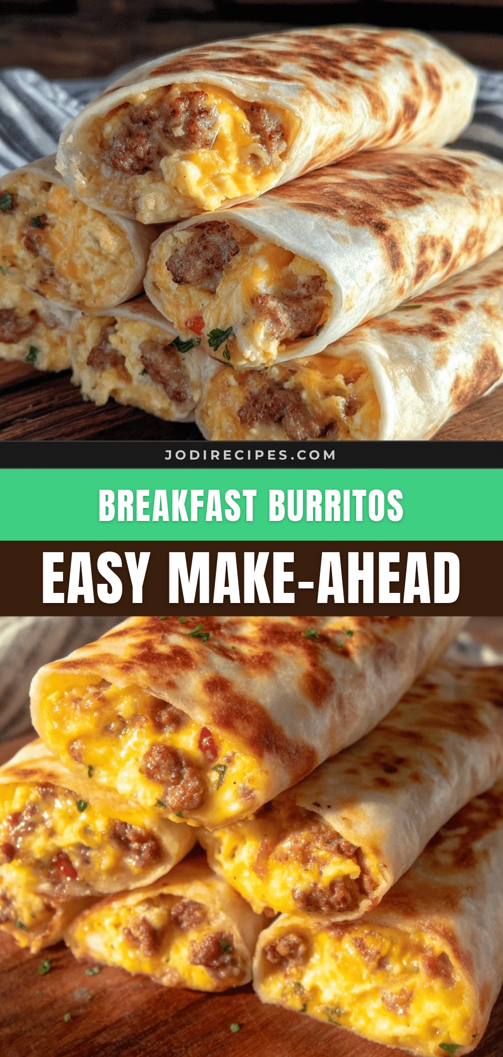 easy make-ahead breakfast burritos recipe