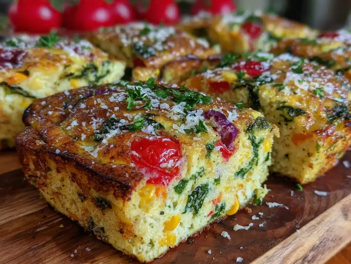 easy sheet pan veggie frittata preparation steps