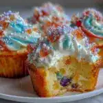 firework cupcakes with pop rocks - featured image