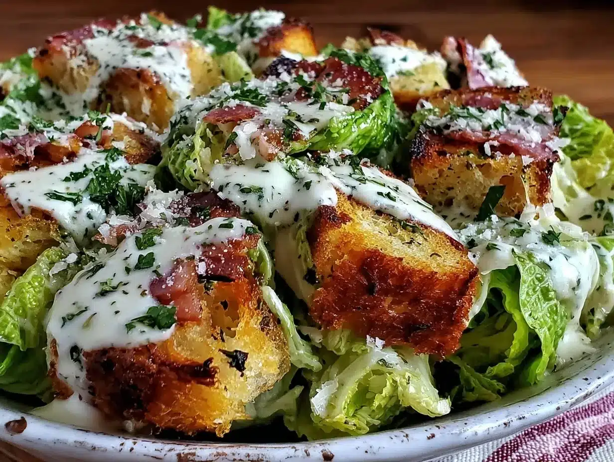 fresh caesar salad recipe preparation steps