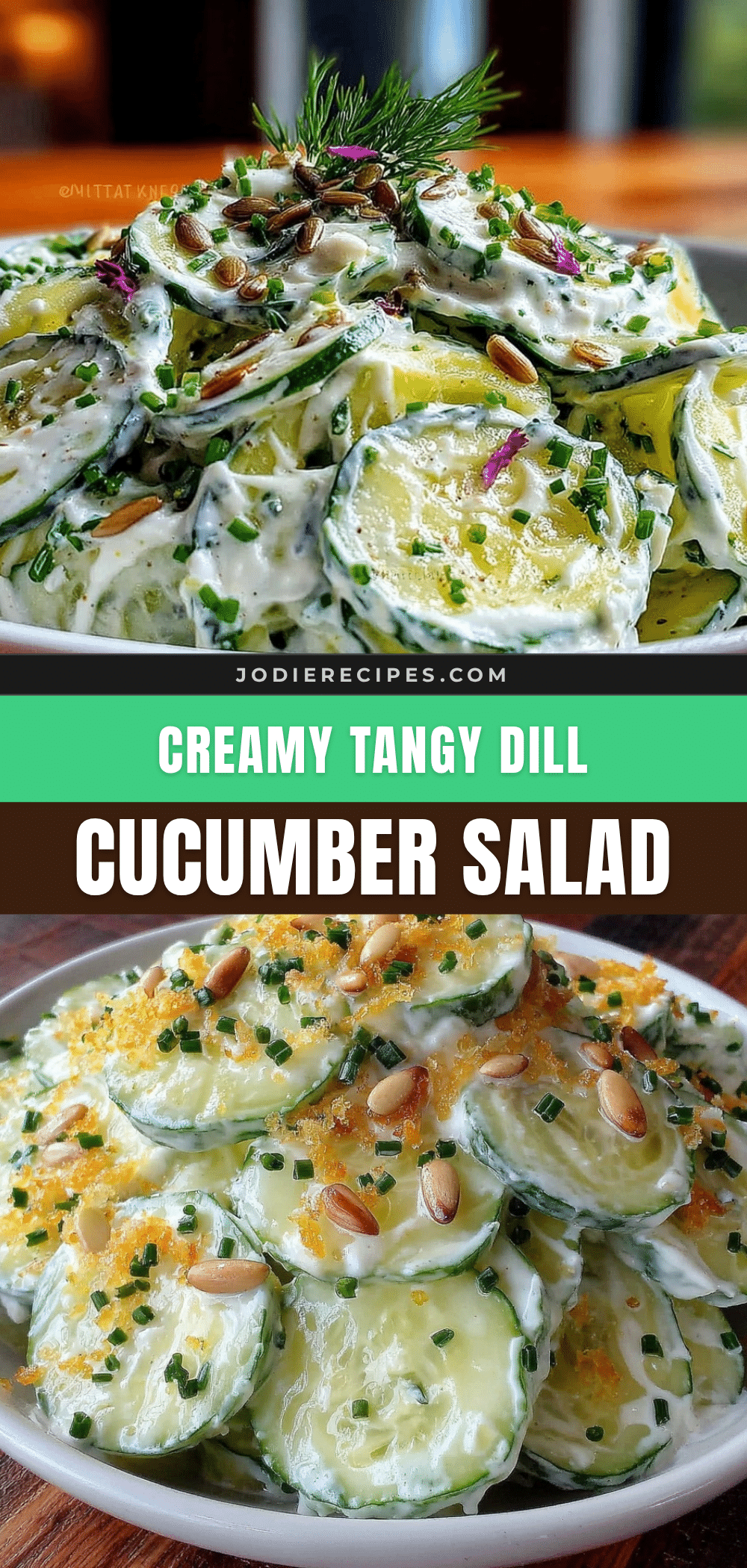 fresh creamy dill cucumber salad without mayo recipe