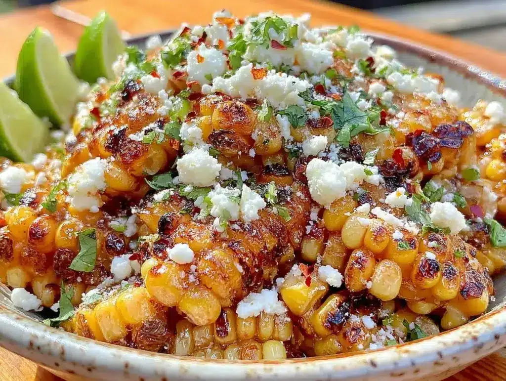 fresh grilled corn salad - featured image