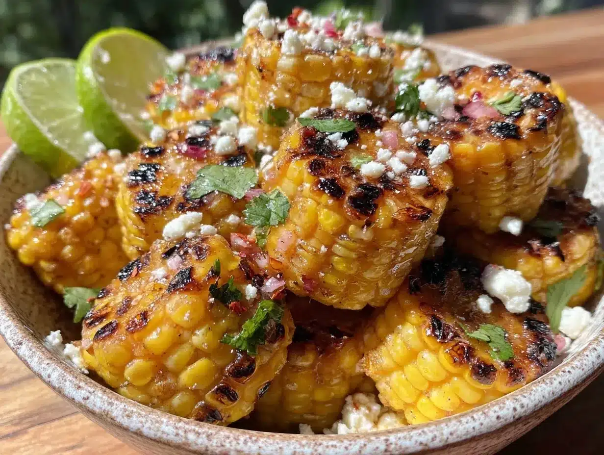 fresh grilled corn salad preparation steps