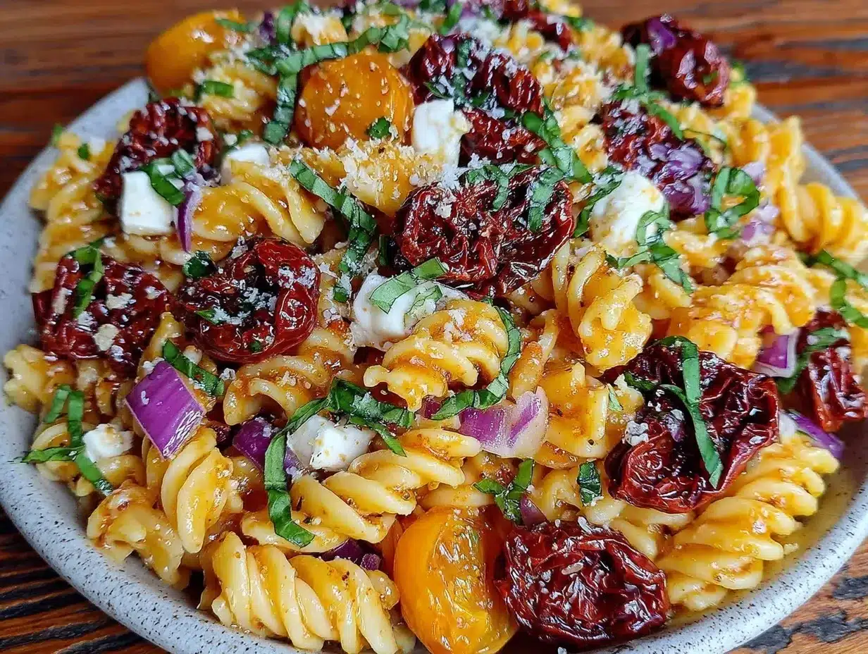 fresh italian pasta salad preparation steps