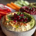 Fresh Patriotic Layered Hummus Dip - featured image