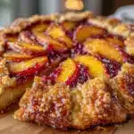 fresh peach galette - featured image