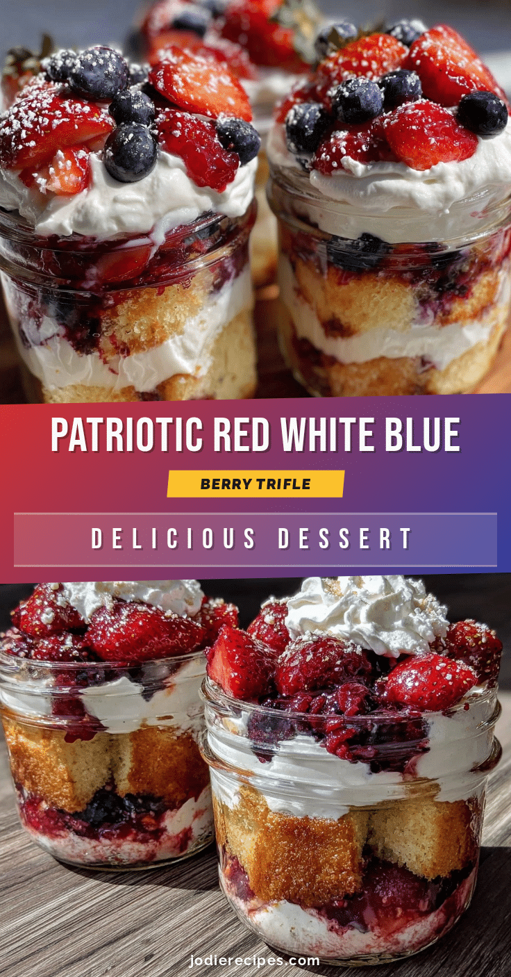 fresh red white and blue berry trifle recipe