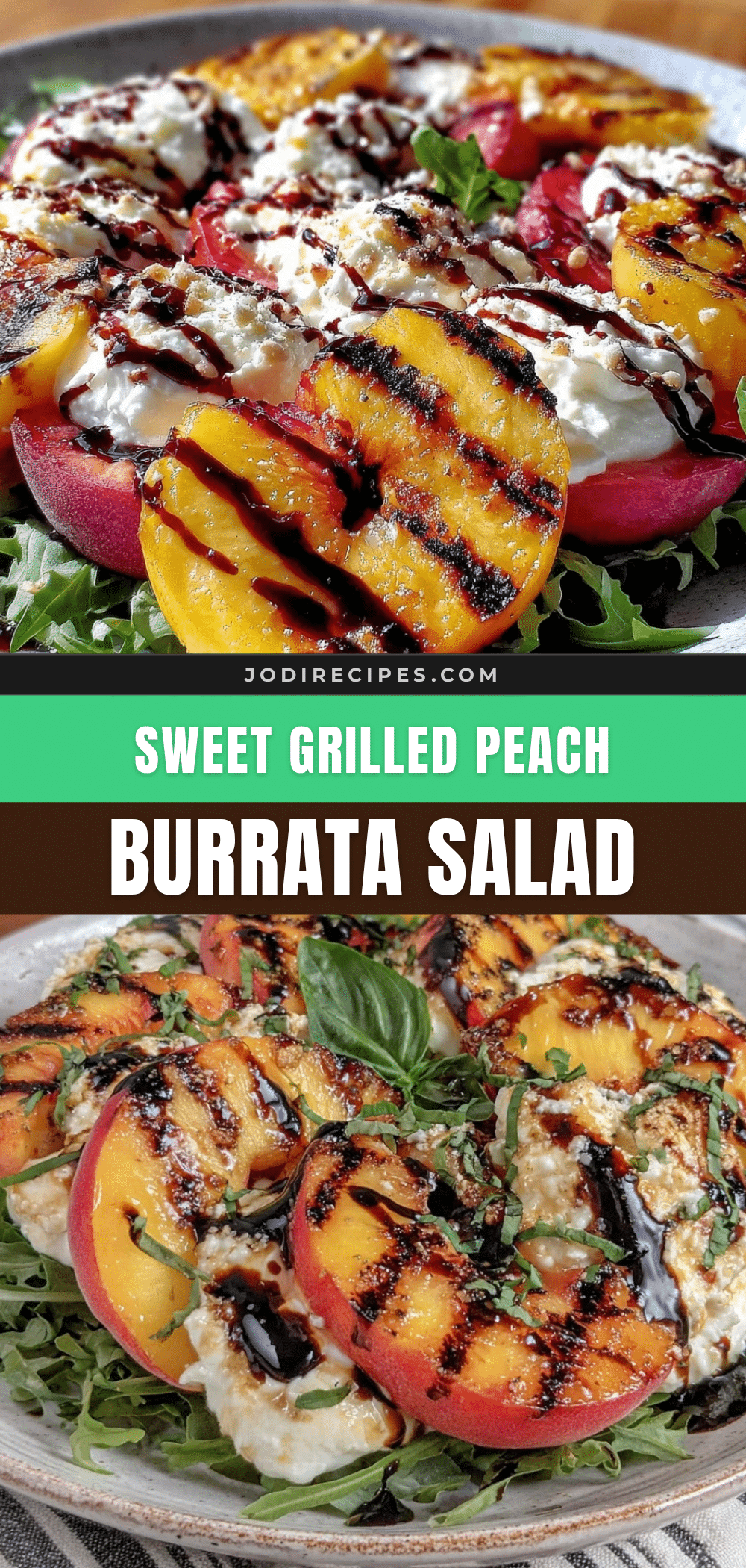grilled peach burrata salad recipe