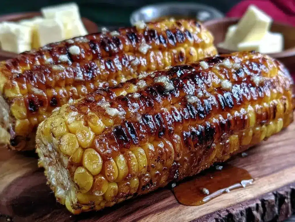 honey butter grilled corn - featured image