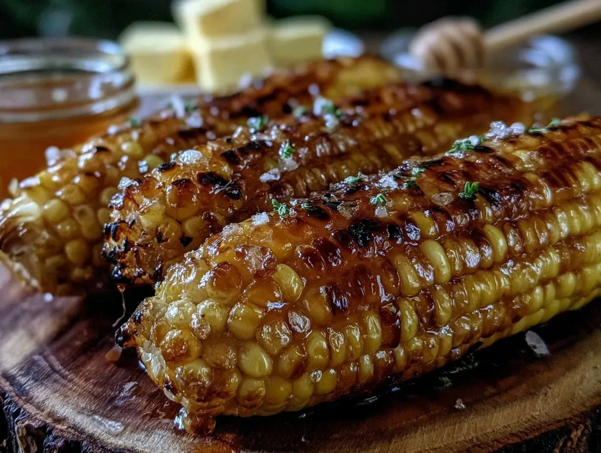 honey butter grilled corn preparation steps