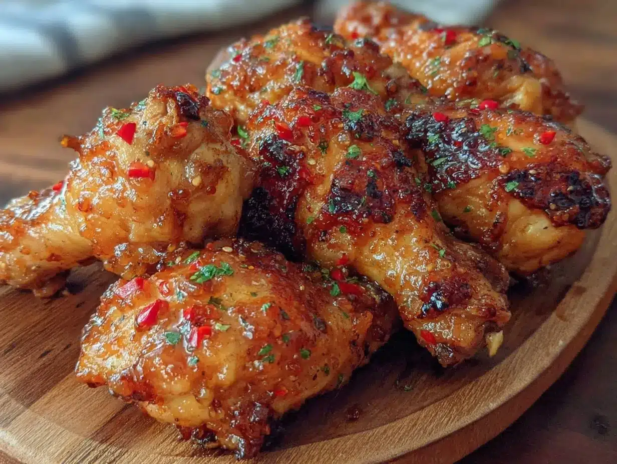 honey sriracha glazed chicken drumsticks preparation steps