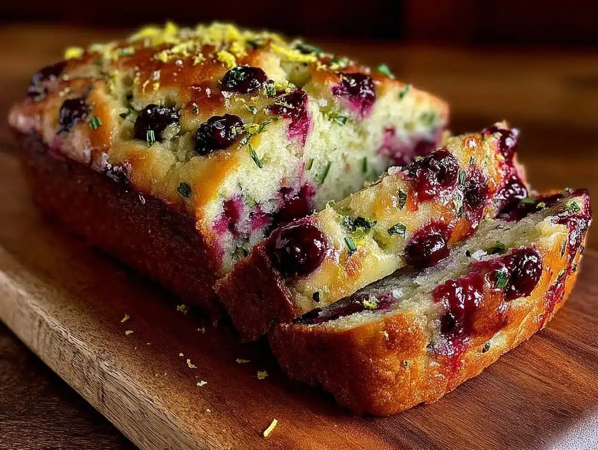 lemon blueberry zucchini bread preparation steps
