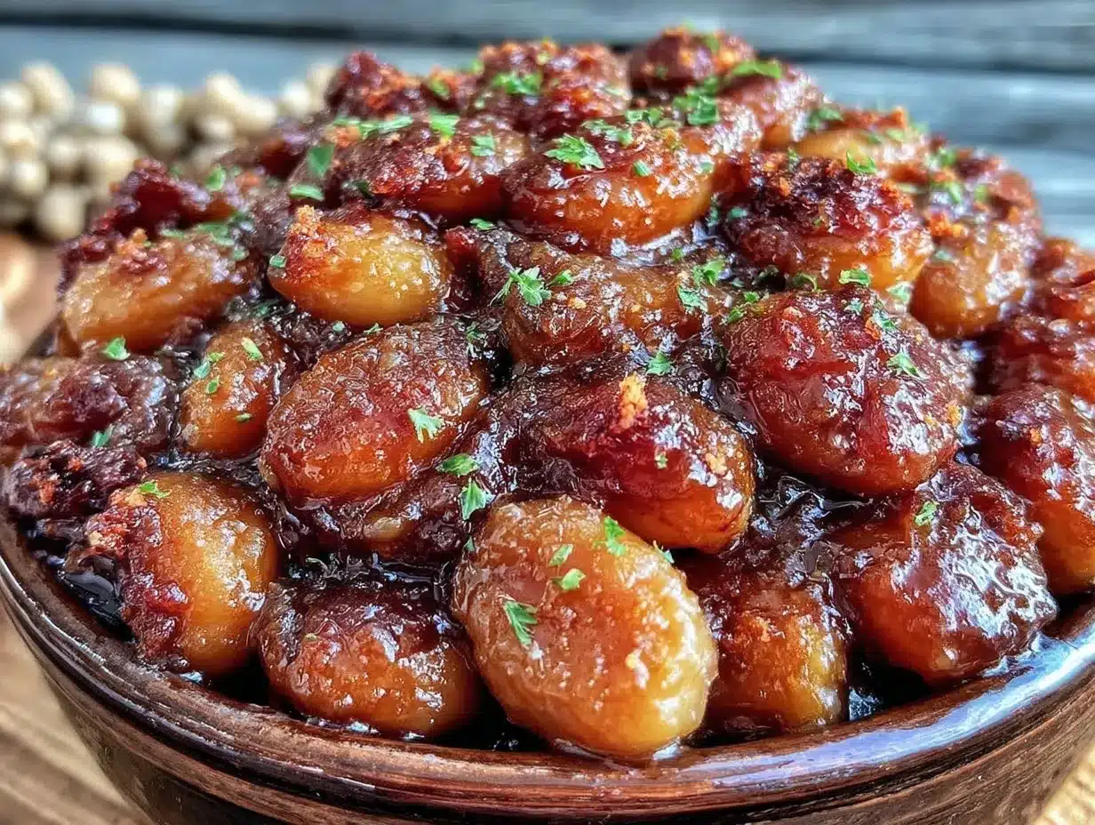 maple bourbon baked beans preparation steps