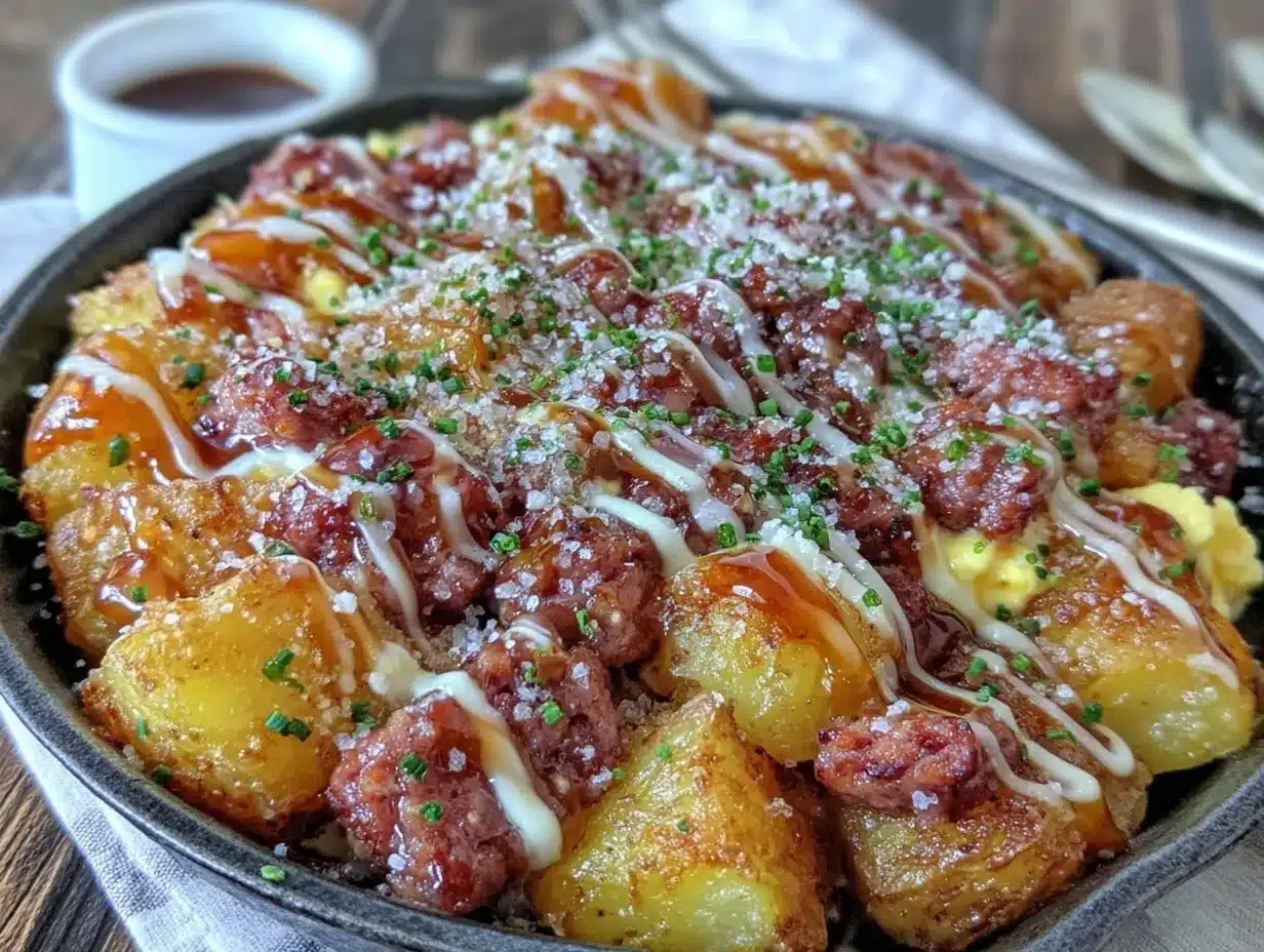 maple bourbon breakfast skillet preparation steps